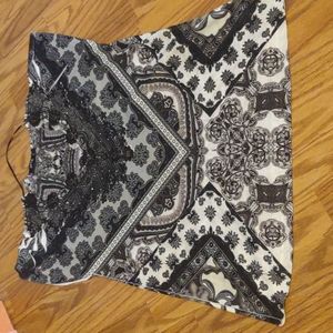 Apt 9 short sleeve multicolor blouse size XL